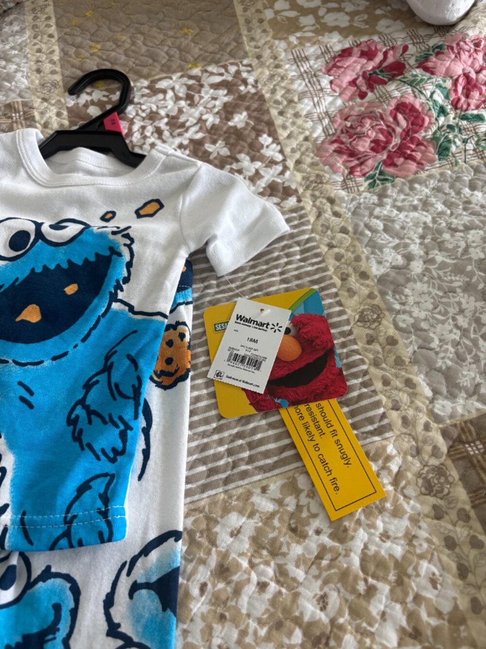 Sesame Street 2-Piece Toddler Snug Fit Pajama Set Size 18 Months - Picture 3 of 6